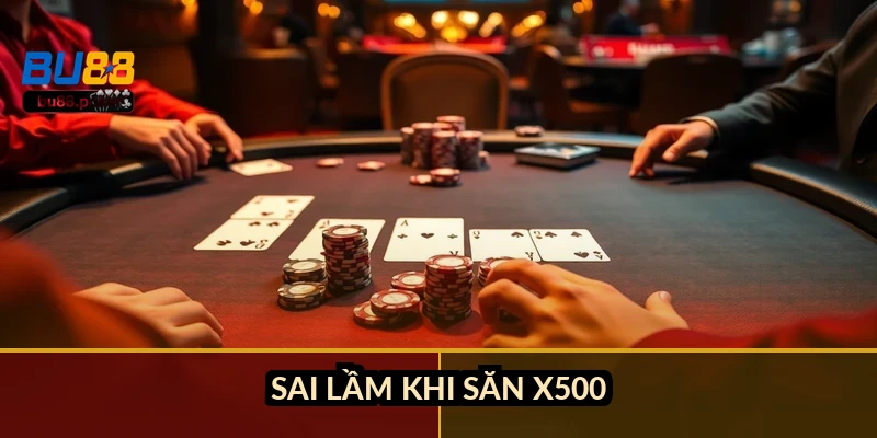 Sai lầm khi săn x500