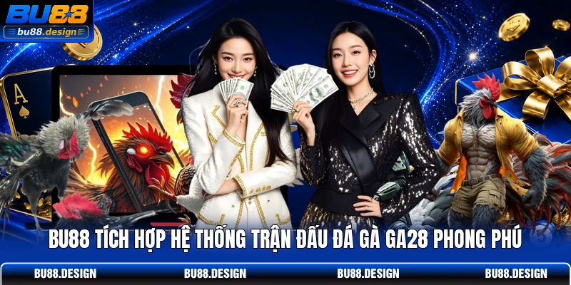 BU88 tích hợp hệ thống trận đấu đá gà GA28 phong phú