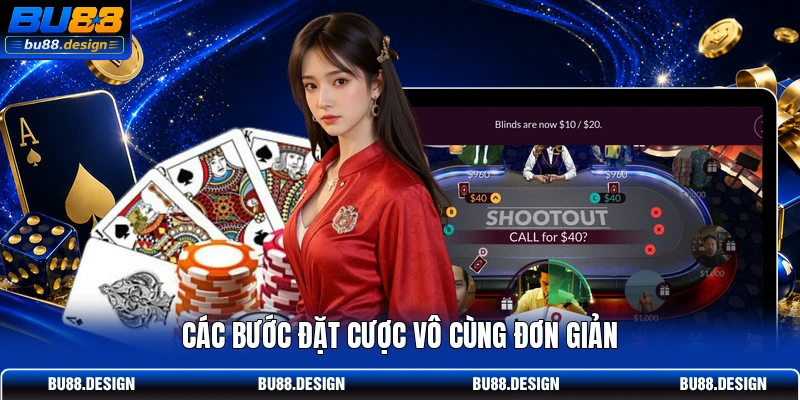 Các bước đặt cược vô cùng đơn giản