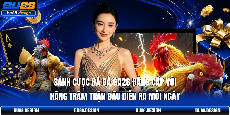 Sảnh cược đá gà GA28 đẳng cấp với hàng trăm trận đấu diễn ra mỗi ngày