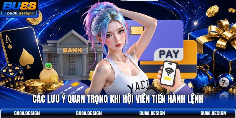 Các lưu ý quan trọng khi hội viên tiến hành lệnh